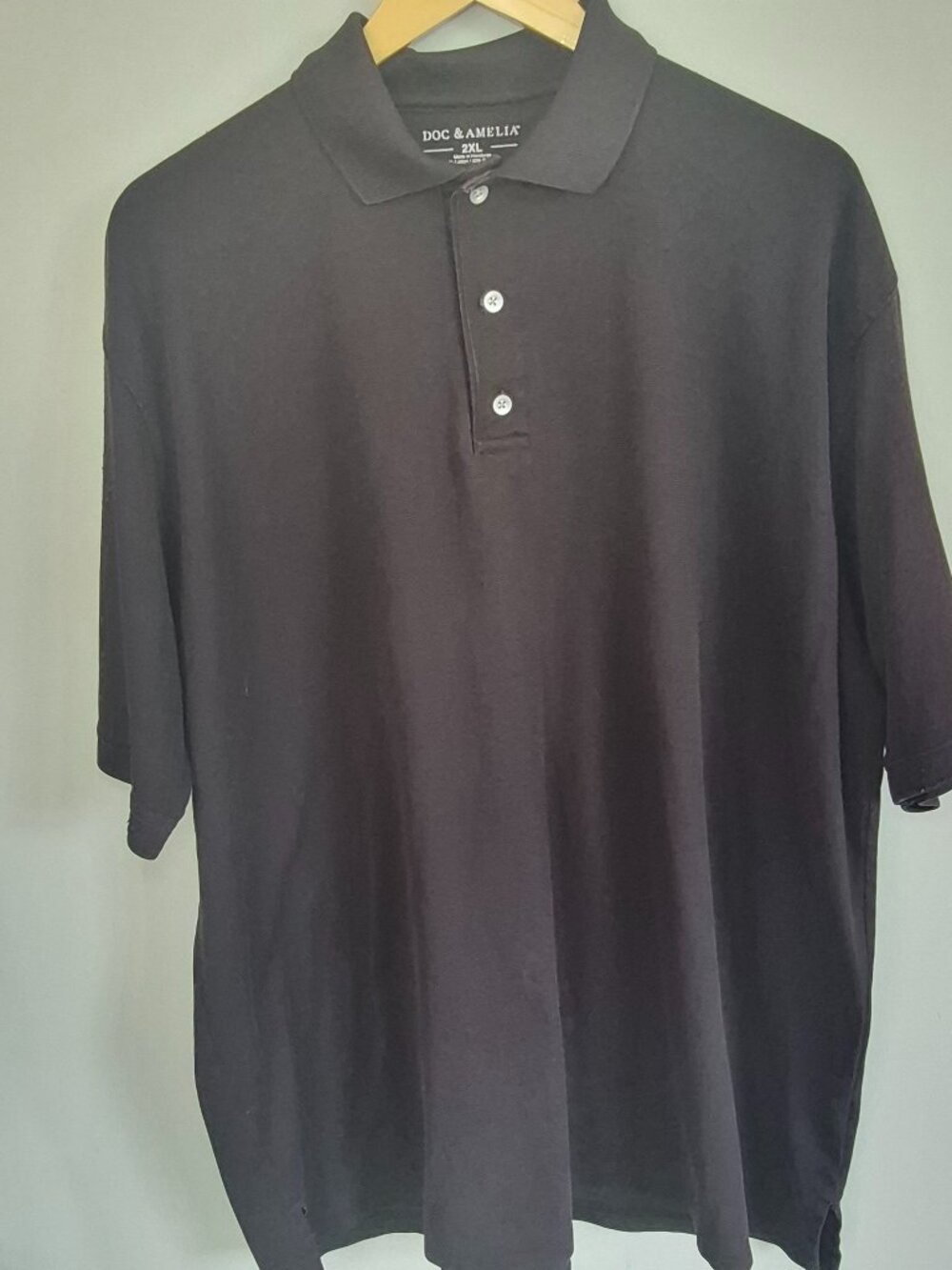 North End Sport Men's Color block Polo Shirt Gray Black Size Large